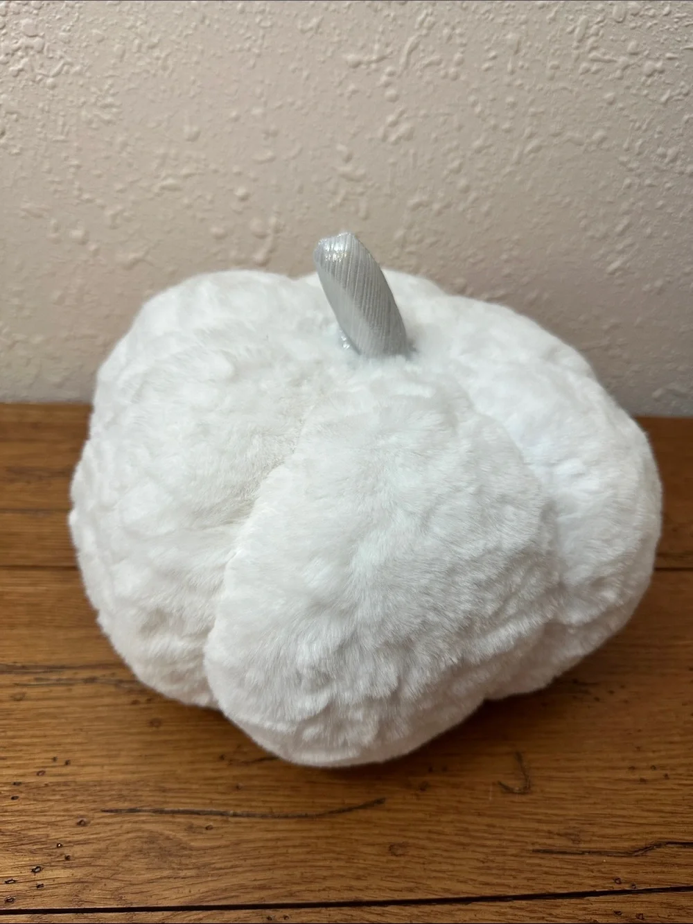 Plush White Decorative Pumpkin Pillow - Hyde & Eek!